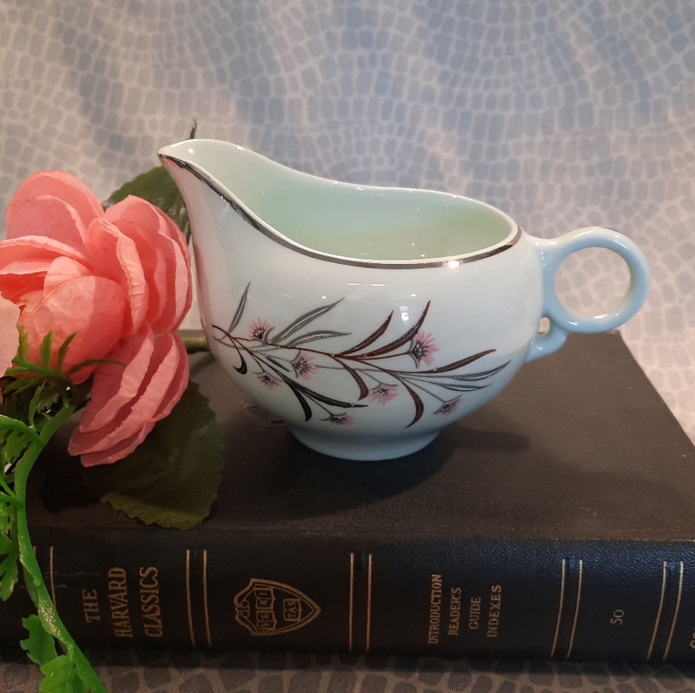 Vintage Universal Potteries Ballerina Mist Strawflower Creamer